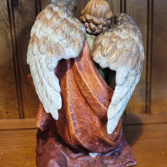 Grandeur Noel Porcelain Angel Set of 2 Holiday Figurines - Picture 3 of 10